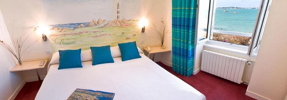 Hotel Aux Tamaris - Vue Mer Roscoff Exteriör bild